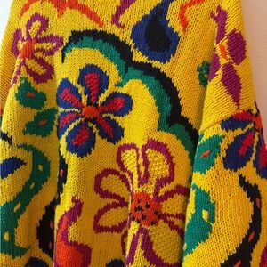 Women’s colorful handmade long sleeves sweater